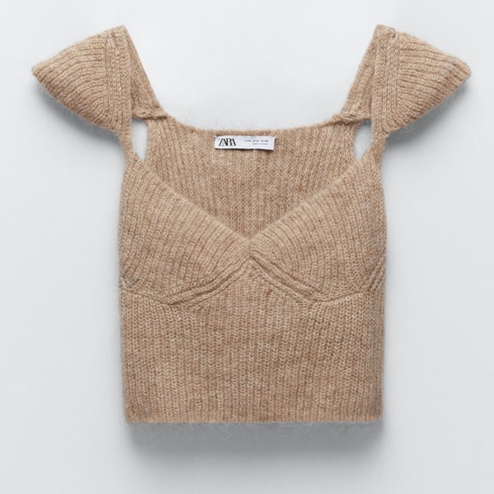 ZARA | Set Limited Edition Wool Blend Shorts + Top - Picture 12 of 16